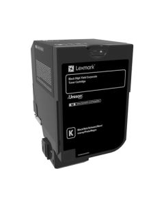 Lexmark 74C2HKE Toner-kit black return program Project, 20K pages ISO/IEC 19798 for Lexmark CS 720/725