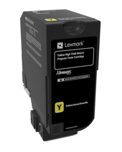 Lexmark 74C2HY0 Toner-kit yellow return program, 12K pages ISO/IEC 19798 for Lexmark CS 725