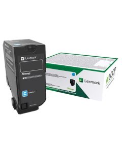 Lexmark 75B20C0 Toner-kit cyan return program, 10K pages ISO/IEC 19752 for Lexmark CS 727