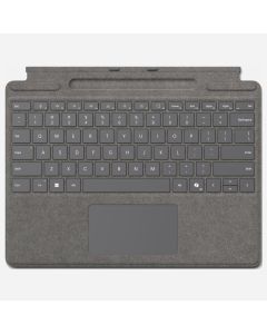 Microsoft Surface Pro X/8/9 Signature Keyboard with Copilot Button and Pen Storage - Platinum