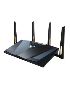 ASUS RT-BE88U wireless router 10 Gigabit Ethernet Dual-band (2.4 GHz / 5 GHz) Black, Grey