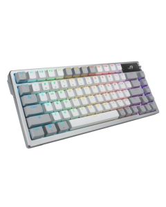 ASUS ROG AZOTH Compact 75% Mechanical RGB Gaming Keyboard, Wireless/Btooth/USB, Hot-Swap ROG NX Snow Switches, OLED Display, Control Knob, Mac Support