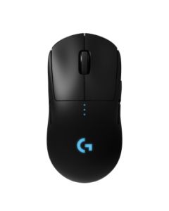 Logitech G PRO Wireless Gaming Mouse, HERO 25K Sensor, 25,600 DPI, RGB, Ultra Lightweight, 8 Programmable Buttons, Long Battery Life, POWERPLAY Compatible, PC/Mac - Black
