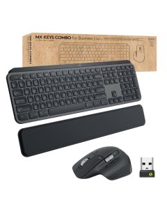 Logitech MX Keys combo for Business Gen 2 keyboard Mouse included RF Wireless + Bluetooth QWERTZ German Graphite