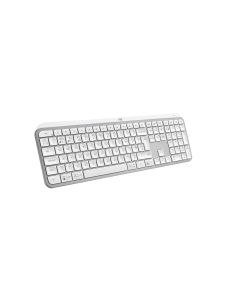 Logitech 920-011585 keyboard Universal RF Wireless + Bluetooth QWERTY UK English Aluminium, White