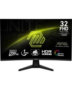MSI MAG 32C6X computer monitor 80 cm (31.5") 1920 x 1080 pixels Full HD Black
