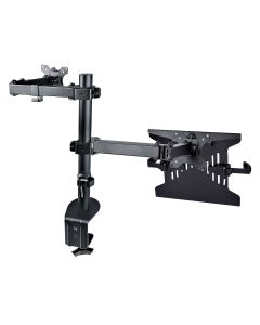 StarTech.com Monitor Arm with VESA Laptop Tray, For a Laptop (4.5kg/9.9lb) and a Single Display up t