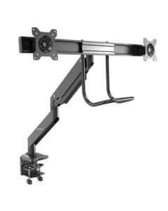 StarTech.com Desk Mount Dual Monitor Arm with USB & Audio - Slim Full Motion Adjustable Dual Monitor