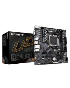 Gigabyte B650M S2H Motherboard - Supports AMD Ryzen 8000 CPUs, 5+2+2 Phases Digital VRM, up to 6400MHz DDR5, 1xPCIe 4.0 M.2, GbE LAN, USB 3.2 Gen 1