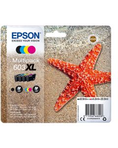 Epson C13T03A64010/603XL Ink cartridge multi pack Bk,C,M,Y high-capacity 8,9ml + 3x4ml Pack=4 for Epson XP 2100