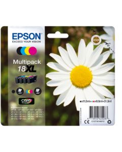 Epson C13T18164012 (18XL) Ink cartridge multi pack, 470pg + 3x450pg, 1x 12ml + 3x 7ml, Pack qty 4