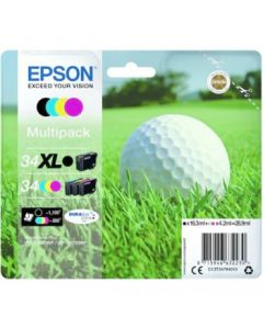Epson C13T34794010 (34XL) Ink cartridge multi pack, 16,3ml + 3 x 4,2ml, Pack qty 4