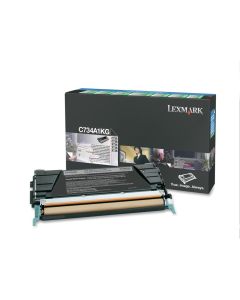 Lexmark C734A1KG Toner-kit black return program, 8K pages ISO/IEC 19752 for Lexmark C 734/736