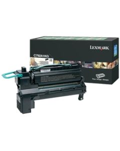 Lexmark C792A1KG Toner cartridge black return program, 6K pages ISO/IEC 19798 for Lexmark C 792/X 792