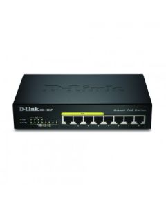 D-Link DGS-1008P/E network switch L2 Black Power over Ethernet (PoE)