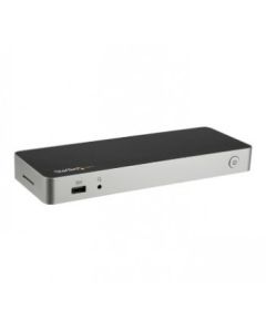 StarTech.com USB-C Dual-4K Monitor Docking Station for Laptops - 60W USB Power Delivery - SD Card Reader