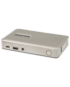 StarTech.com USB C Dock - USB-C to DisplayPort 4K 30Hz or VGA - 65W USB Power Delivery Charging - 4-