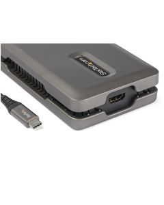 StarTech.com USB C Multiport Adapter - USB C to 4K 60Hz HDMI 2.0 - 2-Port 10Gbps USB Hub - 100W Power Delivery Pass-through - GbE - SD/MicroSD - USB Type-C Mini Dock - 10" Cable