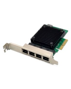 Digitus 4 port 2.5 Gigabit Ethernet network card, RJ45, PCI Express, Realtek chipset