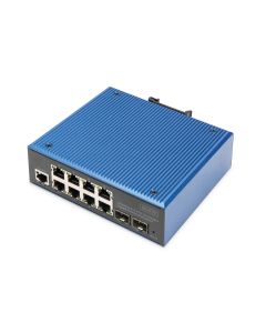 Digitus Industrial 8+2 port L2 managed Gigabit Ethernet PoE switch