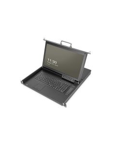 Digitus 17" HD LCD KVM Console, 1-Port VGA, german Keyboard