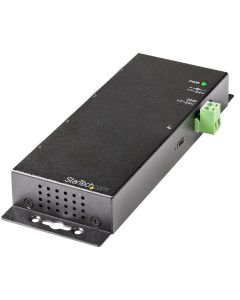 StarTech.com 4 Port USB C Hub 10Gbps - Metal Industrial USB-C Hub - 2x USB-C & 2x USB-A - ESD Surge Protection - USB-C or USB-A Host - Self-Powered Mountable USB 3.2 Gen 2 Type-C Hub