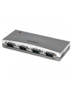 StarTech.com 4 Port USB to RS232 Serial DB9 Adapter Hub