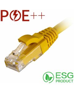Cablenet 2m Cat6 RJ45 Yellow U/UTP LSOH 24AWG Snagless Booted Patch Lead (PK 100)