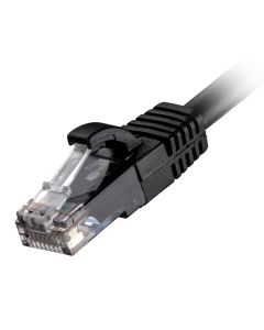 Cablenet CNL 100PK 3M C6 Bk UTP Ls 24AWG SB networking cable Black Cat6 U/UTP (UTP)