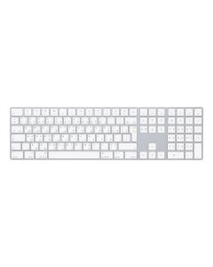 Apple Magic w/ Numeric Keypad keyboard Universal Bluetooth QWERTY Arabic Silver, White