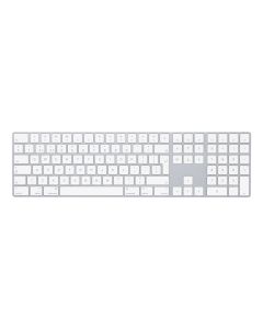 Apple Magic w/ Numeric Keypad keyboard Universal Bluetooth QWERTY UK English Silver, White