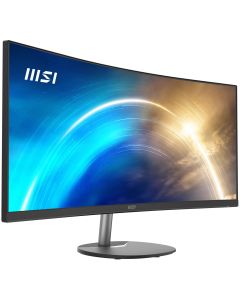 MSI Pro MP341CQ 34 Inch Curved Monitor, 1500R, UWQHD (3440 x 1440), 21:9, 100Hz, VA, 4ms, HDMI, VGA, Built-in Speakers, Anti-Glare, Anti-Flicker, Less Blue light, TÃœV Certified, VESA, Kensington, Black