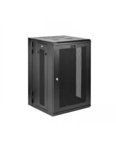 StarTech.com 18U 19" Wall Mount Network Cabinet - 16" Deep Hinged Locking IT Network Switch Depth Enclosure - Assembled Vented Computer Equipment Data Rack w/Shelf & Flexible Side Panels