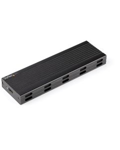 StarTech.com USB-C 10Gbps to M.2 NVMe or M.2 SATA SSD Enclosure - Portable External M.2 PCIe/SATA NGFF SSD Aluminum Case - USB Type-C & USB-A Host Cables - Supports 2230/2242/2260/2280