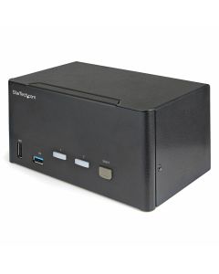 Startech.Com 2 Port Triple Monitor Displayport Kvm Switch - 4k 60hz Uhd Hdr