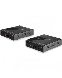 StarTech.com HDMI KVM Extender over IP Network - 4K 30Hz HDMI 2.0 and USB over IP LAN or Cat5/Cat6 Ethernet Cable (100m/330ft) - Remote KVM Switch/Console Transmitter/Receiver Extender Kit