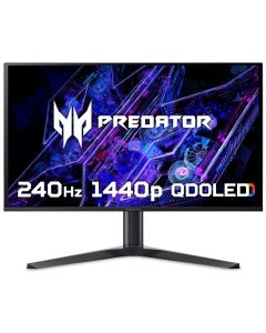Acer Predator X27UX1 QD-OLED gaming monitor - 26.5", QD-OLED, Quad HD, 240Hz, 0.03ms, FreeSync Premium Pro, DisplayHDR 400 True Black, HDMI & DP