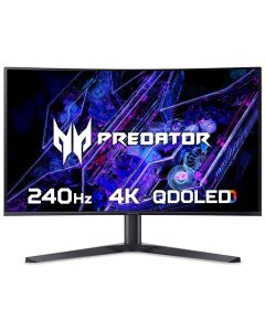 Acer Predator X32X curved QD-OLED gaming monitor - 31.5", QD-OLED, 1700R curve, 4K Ultra HD, 240Hz, 0.03ms, FreeSync Premium, DisplayHDR 400 True Black, HDMI, DP & USB-C