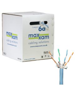 Cablenet Cat6a Ice Blue U/FTP LSOH 23AWG Solid CPR B2ca Cable 305m Reel in Box
